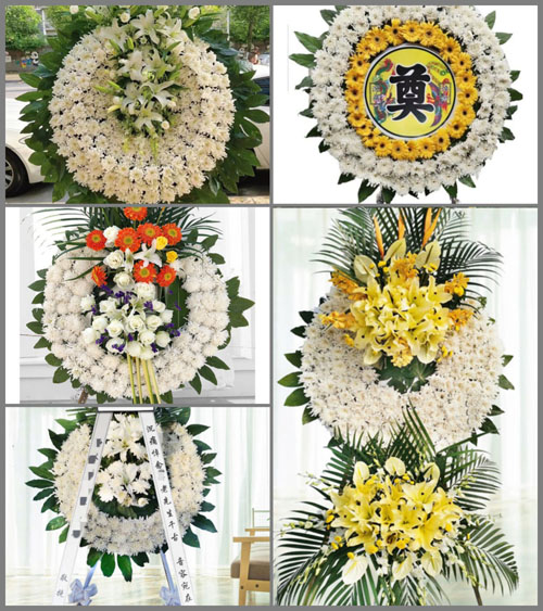 四川成都崇州市梓潼镇自公村花圈速递